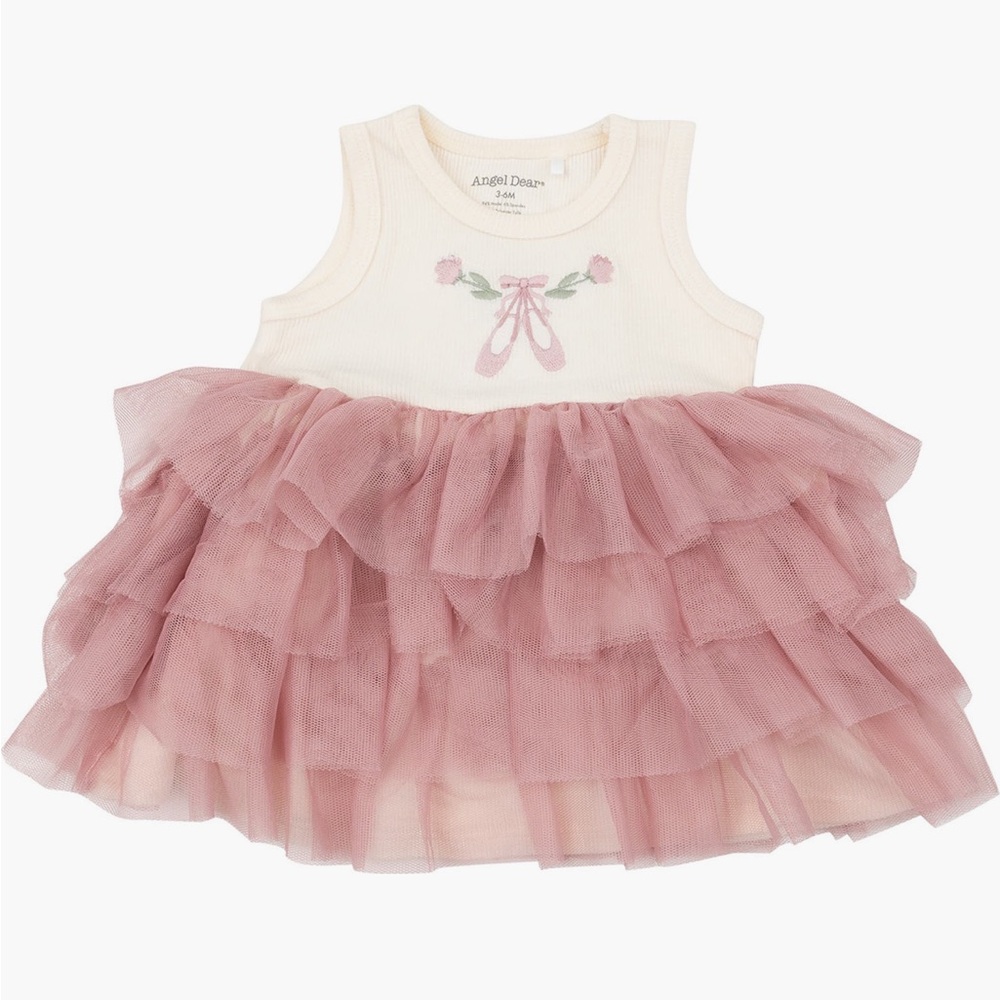 NWT Angel Dear Sugar Swizzle Tutu Tank Bodysuit
